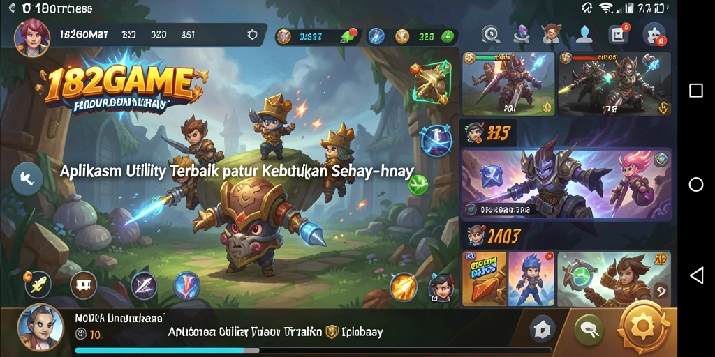 Tampilan antarmuka utama 182GAME yang ramah pengguna.