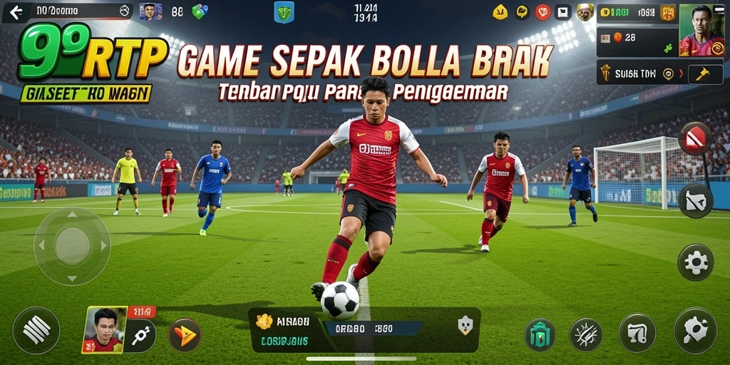 Tampilan gameplay seru dalam game sepak bola 99RTP.