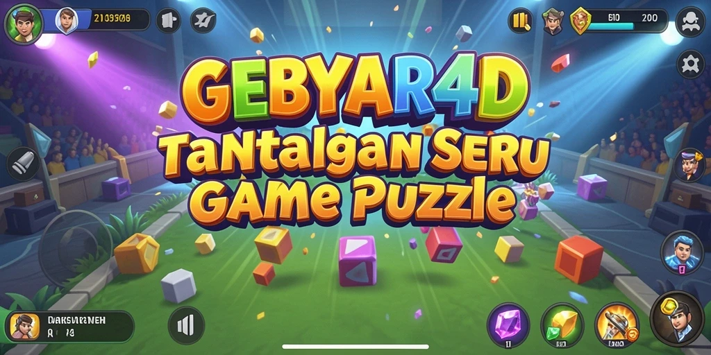 Gameplay seru GEBYAR4D yang penuh tantangan puzzle.