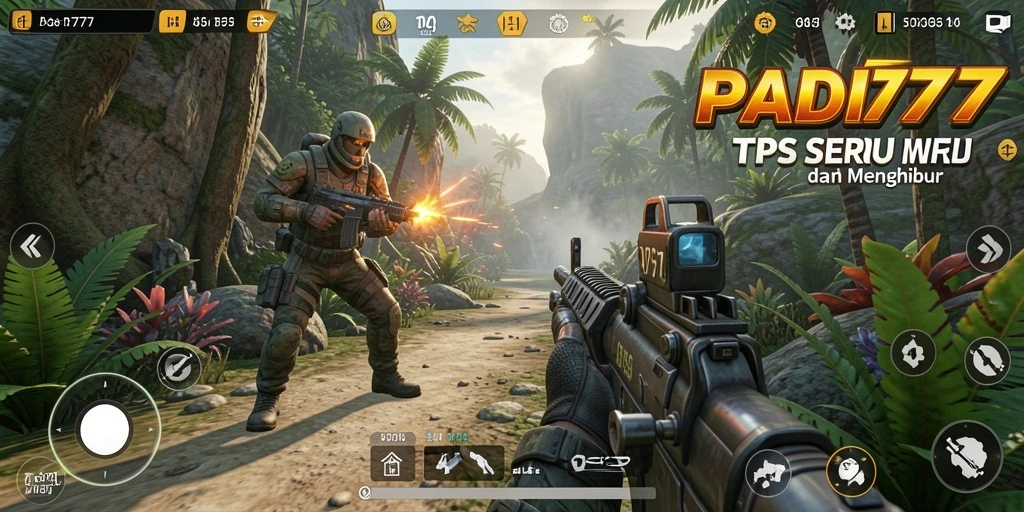 Screenshot PADI777 menampilkan aksi tembak-menembak yang mendebarkan.
