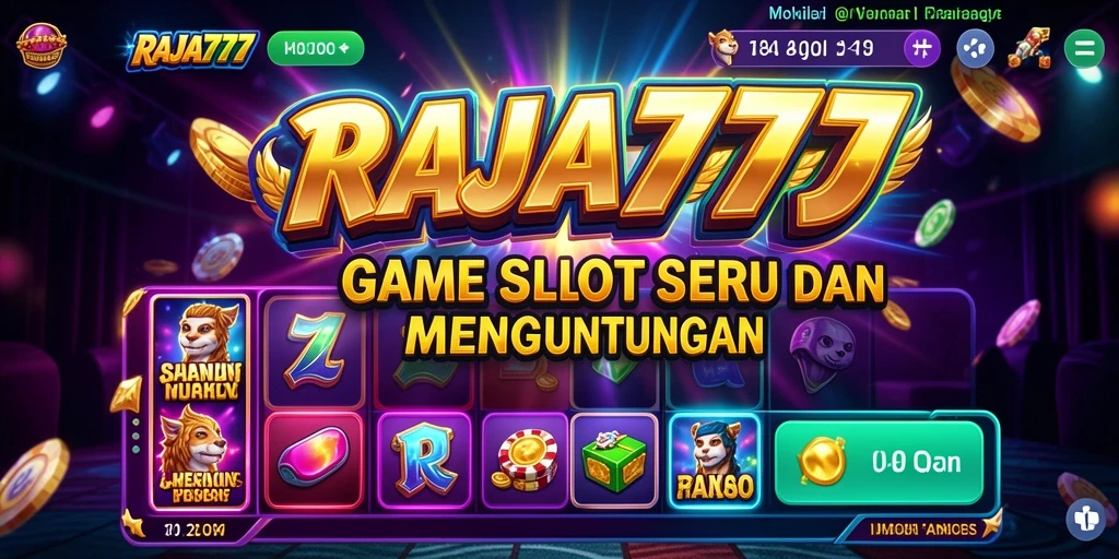 Tampilan menakjubkan dari gameplay RAJA777 di dunia slot.