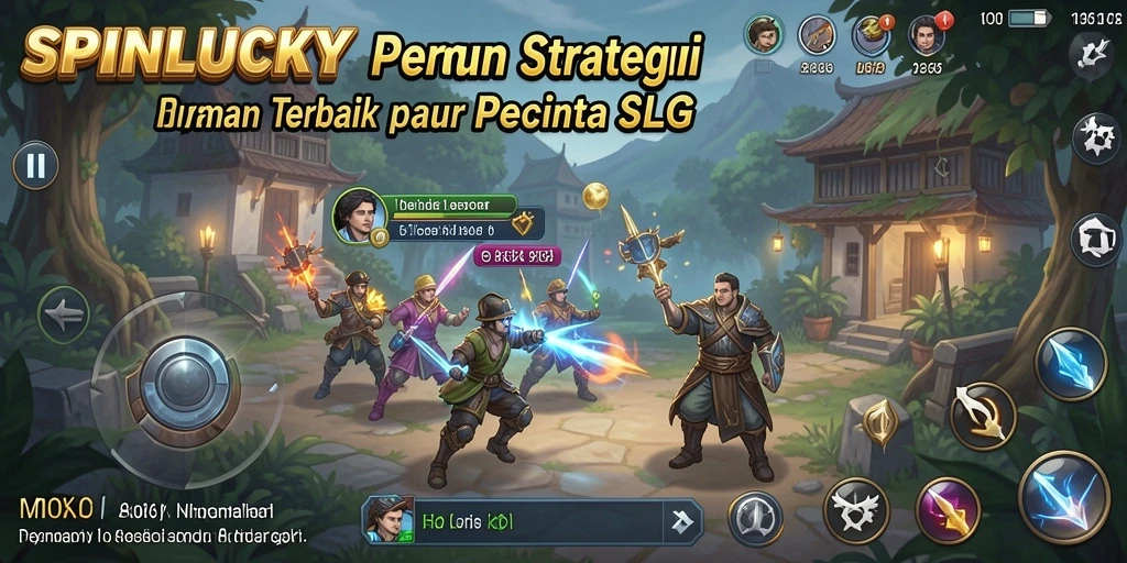 Tangkapan layar gameplay SPINLUCKY yang menarik dan menegangkan.