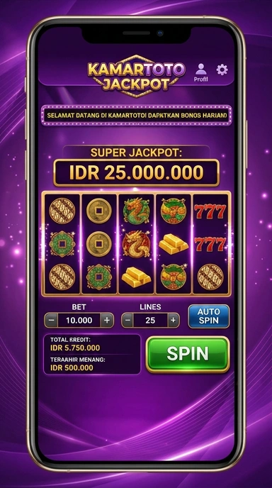 Pengguna sedang menjelajahi berbagai aplikasi di kamartoto.